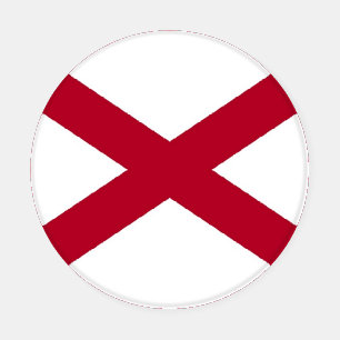 Patriotic ceramic coasters with flag of Alabama