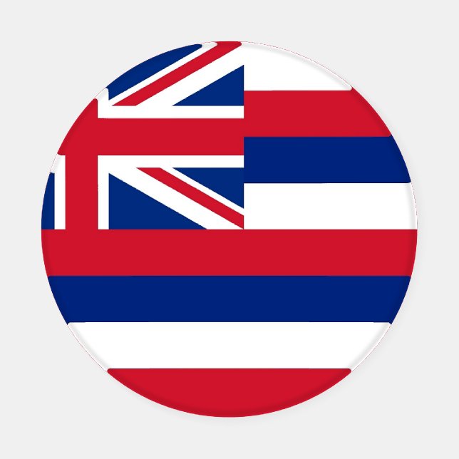 Patriotic ceramic coasters with Hawaii flag (Single)