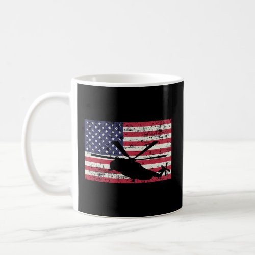 Patriotic CH_53 and MH_53 helicopter American flag Coffee Mug