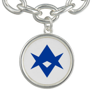 Patriotic charm bracelet with Flag of Toyota City