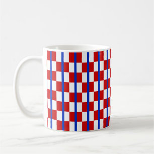 Patriotic Checker Stripe Classic Mug