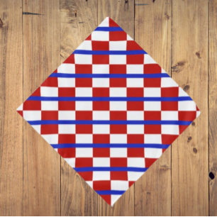 Patriotic Checkerboard Bandana