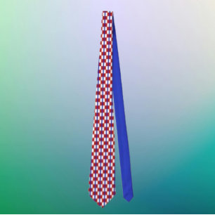 Patriotic Checkerboard Necktie