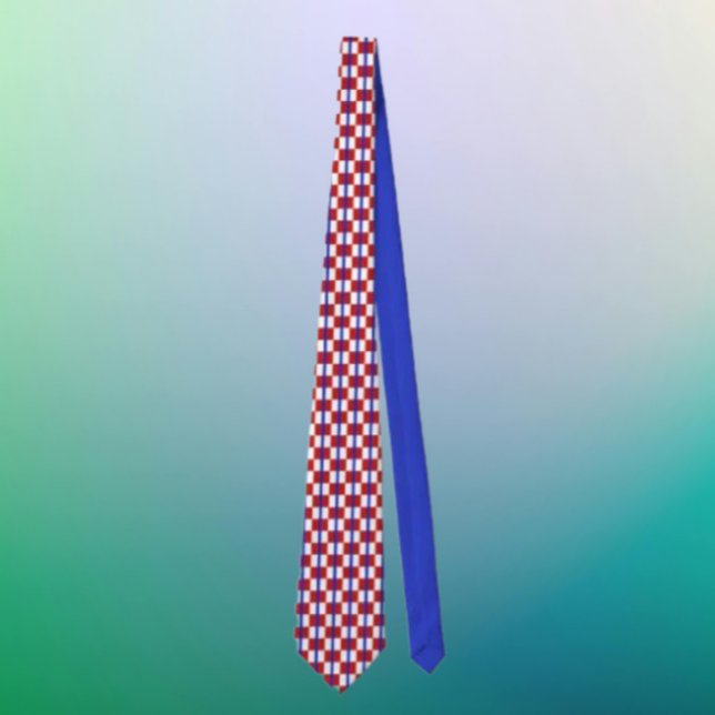 Patriotic Checkerboard Necktie (Creator Uploaded)