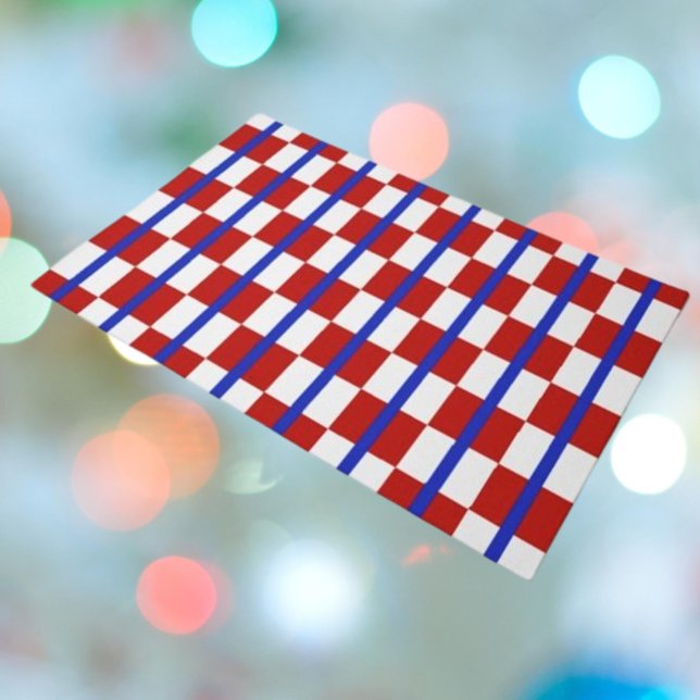 Patriotic Checkerboard Welcome Mat (Creator Uploaded)
