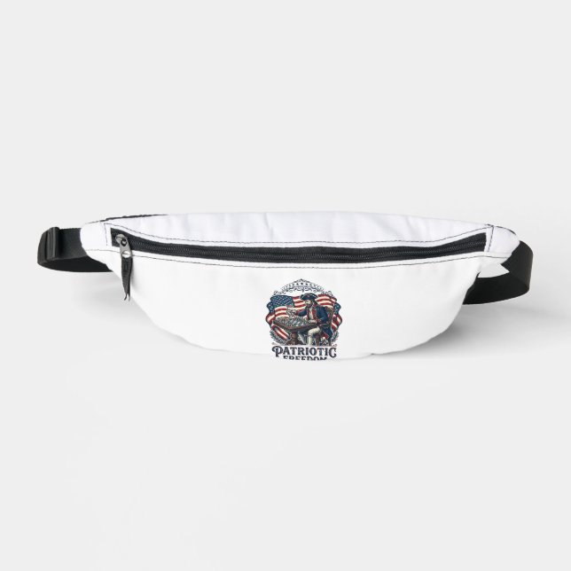 Patriotic Chess Player Vector Graphic Tee Fanny Pack (Front)