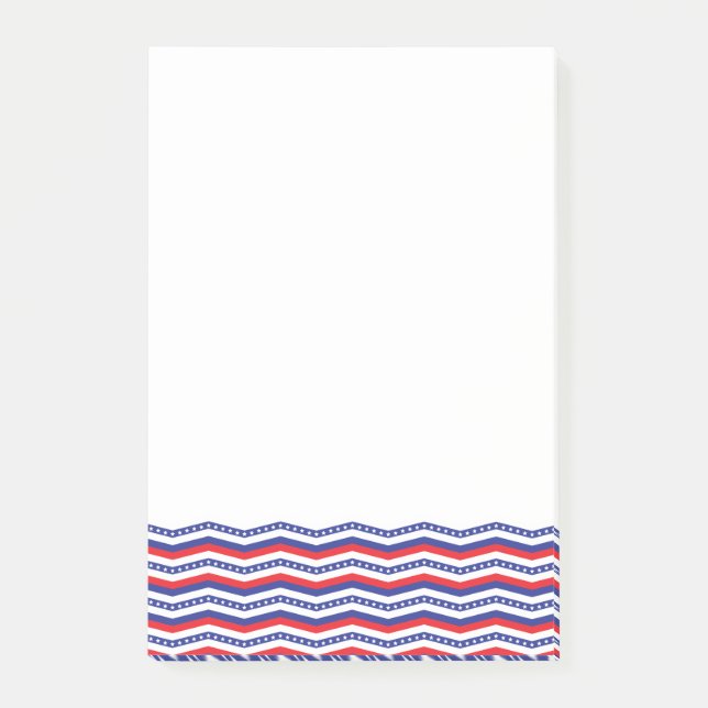 Patriotic Chevron Border Notes (Front)