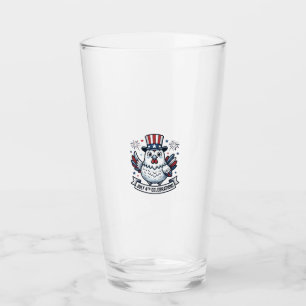 Patriotic Chicken July 4th Celebration T-Shirt Des Glass
