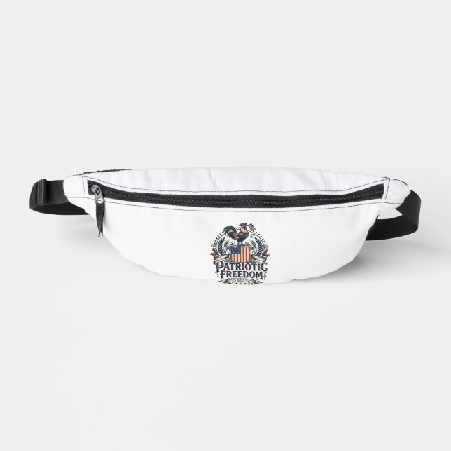 Patriotic Chicken Keeper Vector Graphic Tee_1 Fanny Pack (Front)