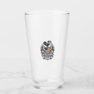 Patriotic Chicken Keeper Vector Graphic Tee_1 Glass