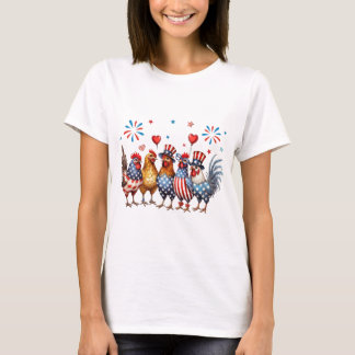 Patriotic Chickens T-Shirt