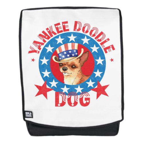 Patriotic Chihuahua Backpack