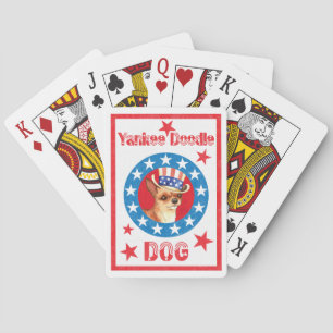 Patriotic Chihuahua Poker Cards