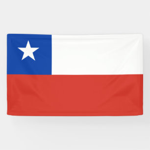 Patriotic Chile flag Chileans Banner