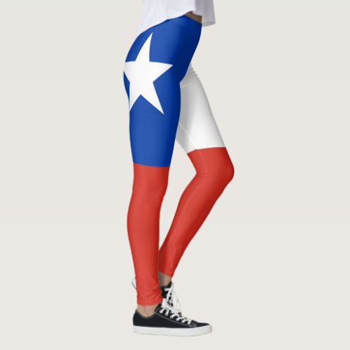 Patriotic Chile flag Chileans Leggings