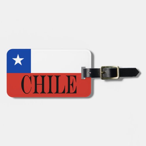 Patriotic Chile flag Chileans Luggage Tag