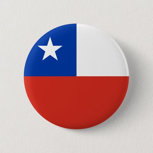 Patriotic Chile flag Chileans Pinback Button (Front)
