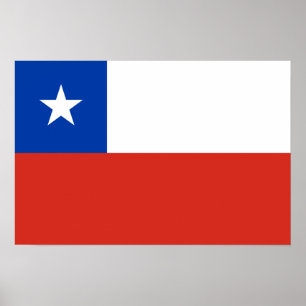 Patriotic Chile flag Chileans Poster