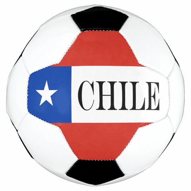 Patriotic Chile flag Chileans Soccer Ball (Front)