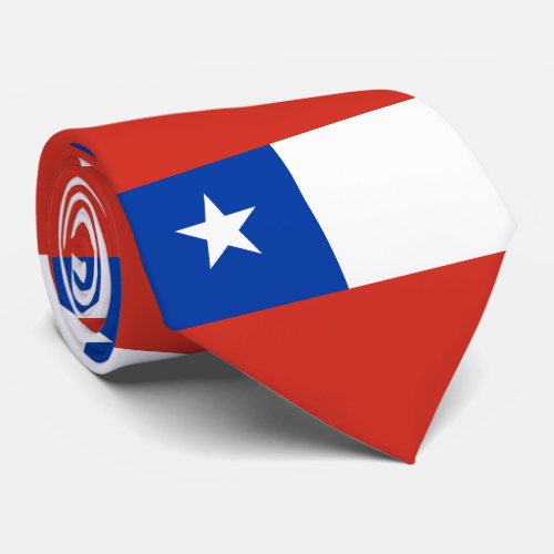 Patriotic Chile flag Chileans Tie