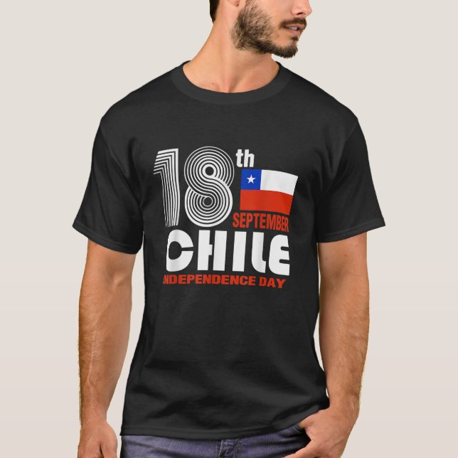 Patriotic Chile Pride Independence September 18 Ch T-Shirt (Front)