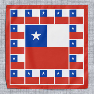 Patriotic Chilean Flag Bandana, fashion Chile Bandana