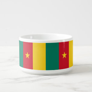 Patriotic chili bowl with Flag of Cameroon