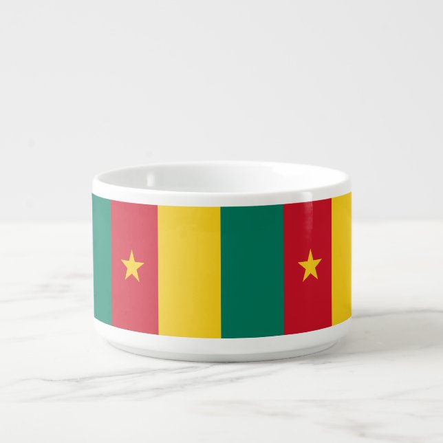Patriotic chili bowl with Flag of Cameroon (Center)