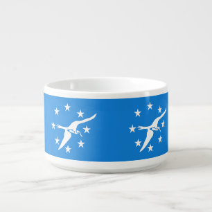 Patriotic chili bowl with Flag of Corpus Christi