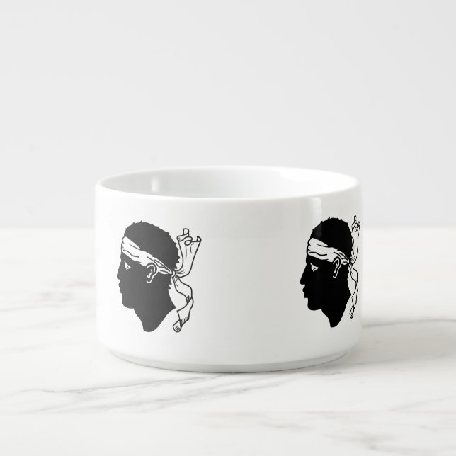 Patriotic chili bowl with Flag of Corsica (Center)