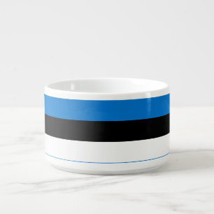 Patriotic chili bowl with Flag of Estonia