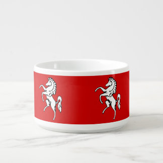 Patriotic chili bowl with Flag of Kent, England