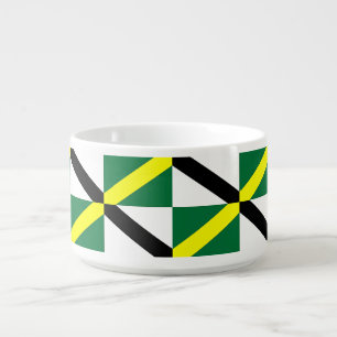 Patriotic chili bowl with Flag of Monterey, USA