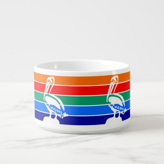 Patriotic chili bowl with Flag of St. Petersburg (Center)
