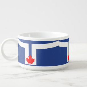 Patriotic chili bowl with Flag of Toronto