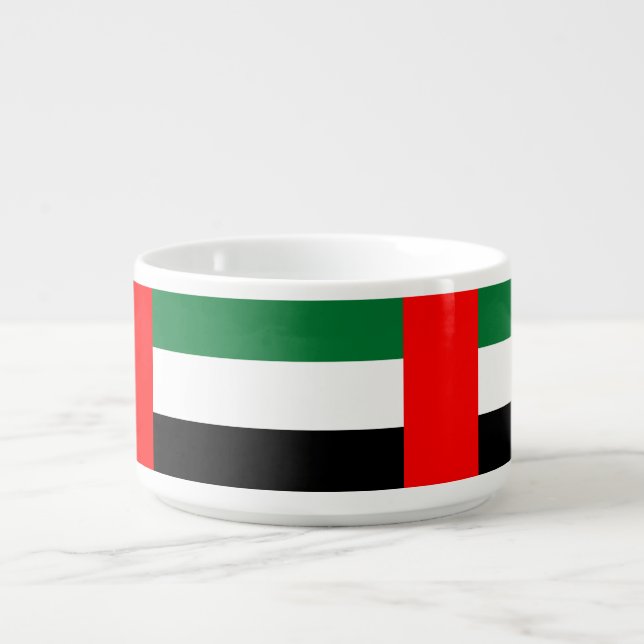 Patriotic chili bowl with Flag of UAE (Center)