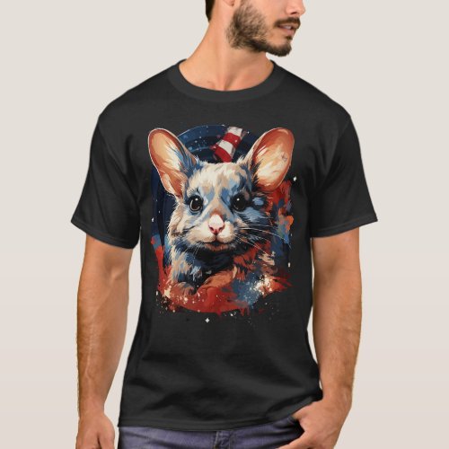 Patriotic Chinchilla T_Shirt