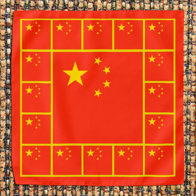 Patriotic Chinese Flag Bandana, fashion China Bandana (Creator Uploaded)