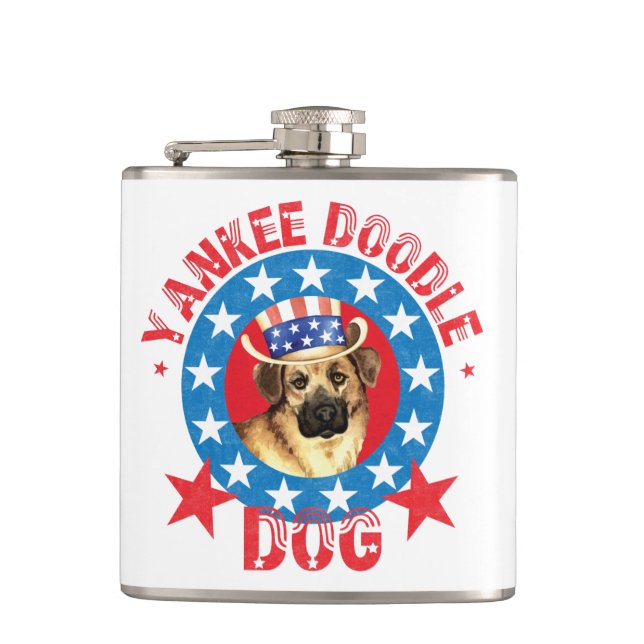 Patriotic Chinook Flask (Front)