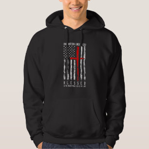 Patriotic Christian Blessed One Nation Under God Hoodie