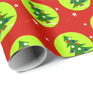 Patriotic Christmas Gift Wrap Wrapping Paper