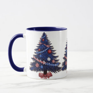 Patriotic Christmas Mug