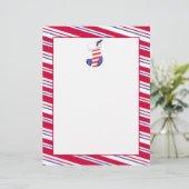 Patriotic Christmas Stocking (Standing Front)
