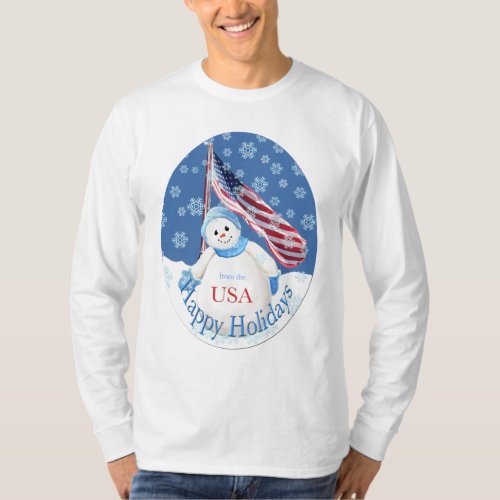 Patriotic Christmas T_shirt for Troops