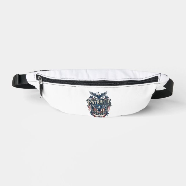 Patriotic Christmas Vector Graphic Tee (2) Fanny Pack (Front)