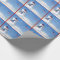 Patriotic Christmas Wrapping Paper -Snowman Salute