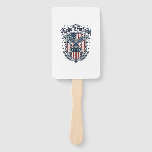 Patriotic City Pride Series Vector Graphic Tee Hand Fan