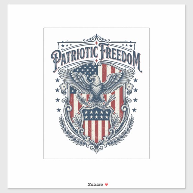 Patriotic City Pride Series Vector Graphic Tee Sticker (Sheet)