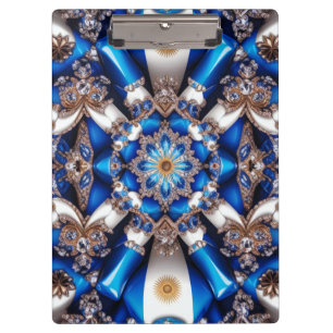 Patriotic Clipboard with Argentinian Colors