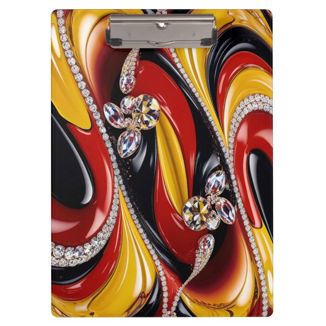 Patriotic Clipboard with Belgian Colors (Front)